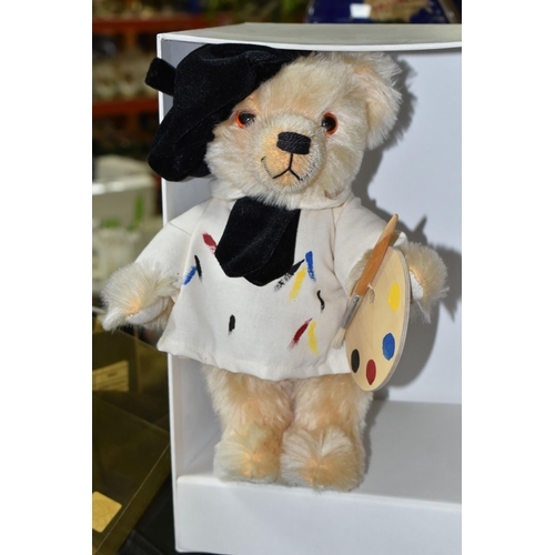 592 - A BOXED MERRYTHOUGHT TEDDY BEAR, 'The Artist' BH12PD, height 12 inches, in original box (1) (Conditi... 