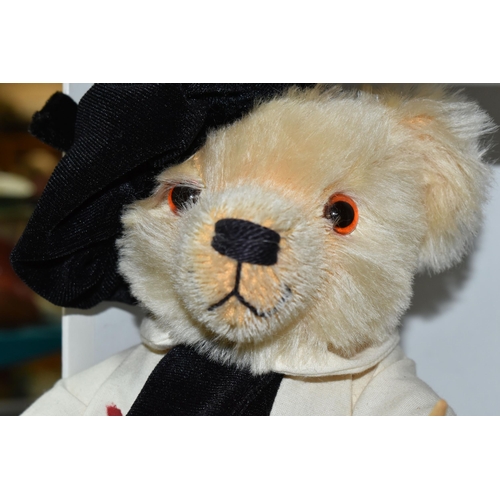 592 - A BOXED MERRYTHOUGHT TEDDY BEAR, 'The Artist' BH12PD, height 12 inches, in original box (1) (Conditi... 