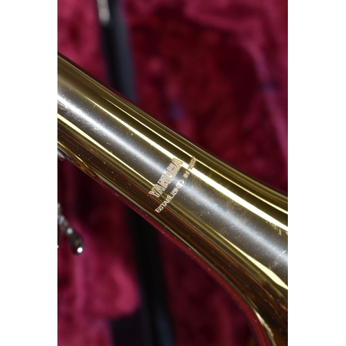 624 - A YAMAHA TRUMPET, YTR 1335  - 568489, with original case, mouthpiece and valve oil (1) (Condition Re... 