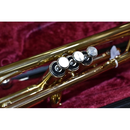 624 - A YAMAHA TRUMPET, YTR 1335  - 568489, with original case, mouthpiece and valve oil (1) (Condition Re... 