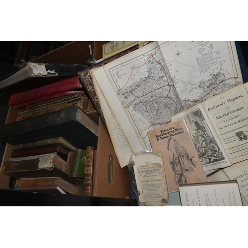 686 - THREE BOXES OF Antiquarian BOOK titles mostly from the Victorian / Edwardian era or early 20th centu... 