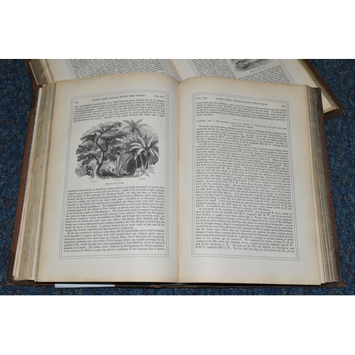 687 - THE VOYAGES OF CAPTAIN JAMES COOK ROUND THE WORLD, Illustrated With Maps And Engravings On Wood And ... 