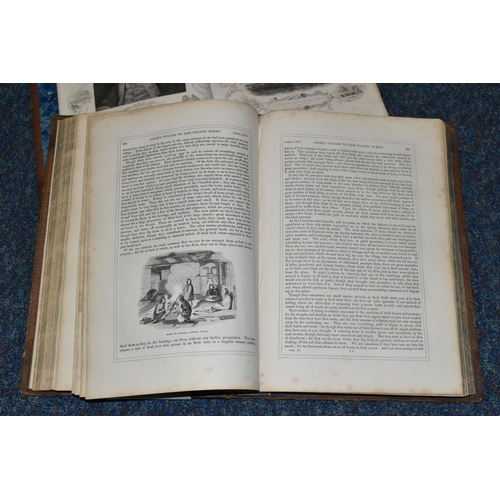 687 - THE VOYAGES OF CAPTAIN JAMES COOK ROUND THE WORLD, Illustrated With Maps And Engravings On Wood And ... 