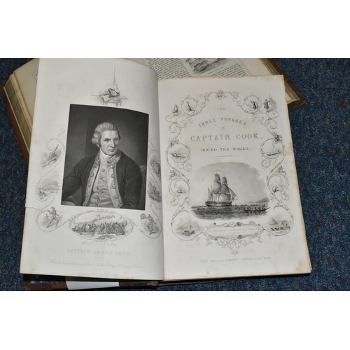 687 - THE VOYAGES OF CAPTAIN JAMES COOK ROUND THE WORLD, Illustrated With Maps And Engravings On Wood And ... 