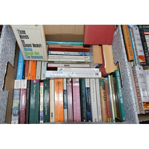 700 - SIX BOXES OF BOOKS containing approximately 245 titles in hardback and paperback formats and featuri... 