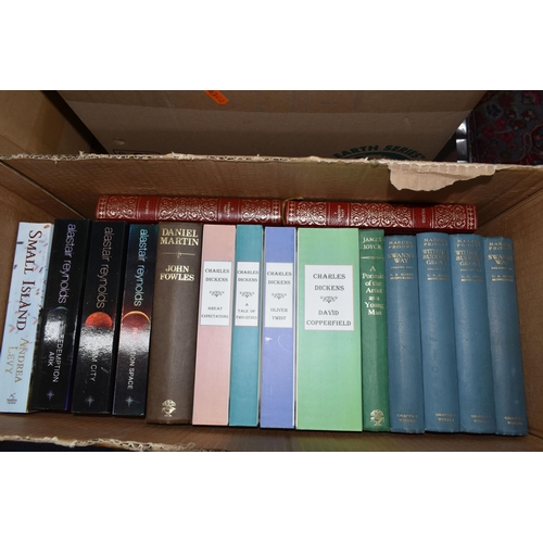 700 - SIX BOXES OF BOOKS containing approximately 245 titles in hardback and paperback formats and featuri... 