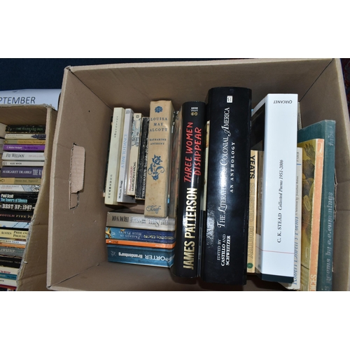 700 - SIX BOXES OF BOOKS containing approximately 245 titles in hardback and paperback formats and featuri... 