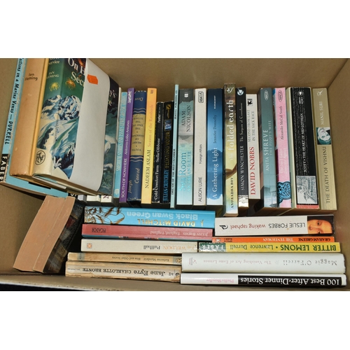 718 - SEVEN BOXES OF BOOKS containing approximately 275 titles in hardback and paperback formats and compr... 