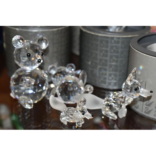 375 - A GROUP OF SWAROVSKI CRYSTAL 'WOODLAND FRIENDS' COLLECTION FIGURES, comprising boxed Large 010022 Ow... 