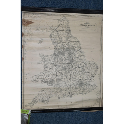 690 - MAPS & PRINTS A selection comprising an 1828 hand coloured Map of the Parish of Whittington, an 1865... 