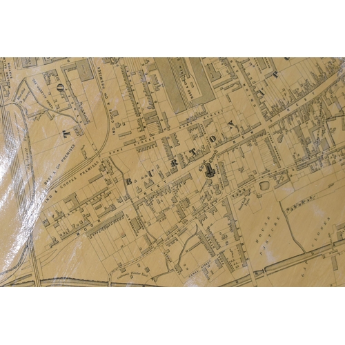 690 - MAPS & PRINTS A selection comprising an 1828 hand coloured Map of the Parish of Whittington, an 1865... 