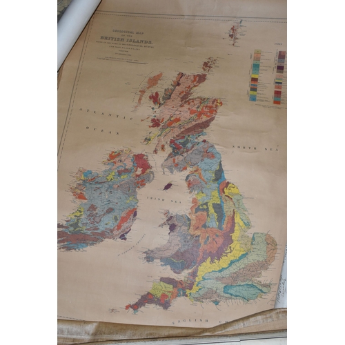 691 - A COLLECTION OF EIGHTEEN large MAPS dating from the mid-nineteenth century to the mid 20th century a... 