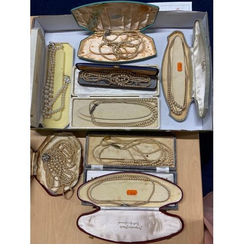 236 - A BOX OF ASSORTED WHITE METAL WARE, to include a tray, small goblets, napkin rings, pepperettes, loo... 