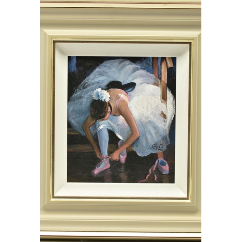 324 - SHERREE VALENTINE DAINES (BRITISH 1959) 'THE PINK SLIPPER', a signed limited edition print on board ... 