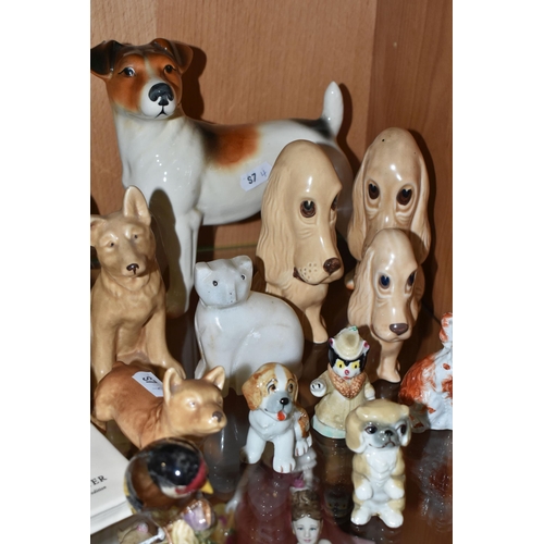 331 - A COLLECTION OF CERAMIC ANIMAL FIGURES, to include a Beswick Peter Rabbit 'Peter on His Book' P4217,... 