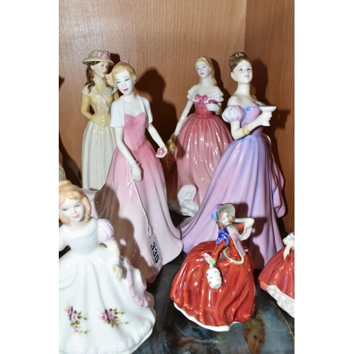 335 - SEVEN ROYAL DOULTON FIGURINES, comprising Amanda HN3632, Julie HN3878, Congratulations HN4306 (perso... 