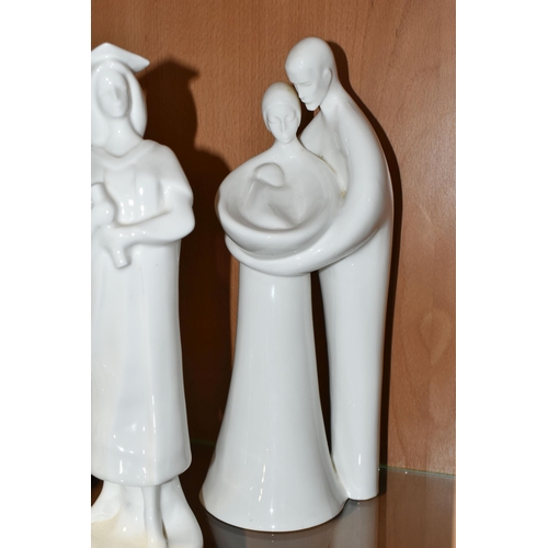 339 - THREE ROYAL DOULTON 'IMAGES' FIGURES, comprising Graduation HN3942, Wedding Day HN2748, and Family H... 