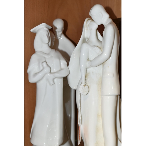 339 - THREE ROYAL DOULTON 'IMAGES' FIGURES, comprising Graduation HN3942, Wedding Day HN2748, and Family H... 