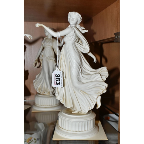 363 - A SET OF SIX WEDGWOOD LIMITED EDITION 'THE DANCING HOURS' COLLECTION FIGURES, comprising the first f... 