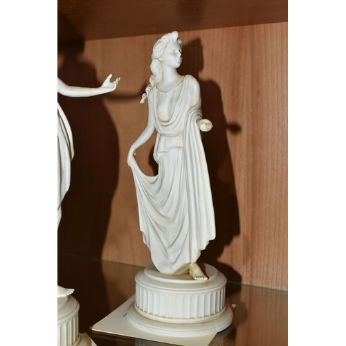 363 - A SET OF SIX WEDGWOOD LIMITED EDITION 'THE DANCING HOURS' COLLECTION FIGURES, comprising the first f... 