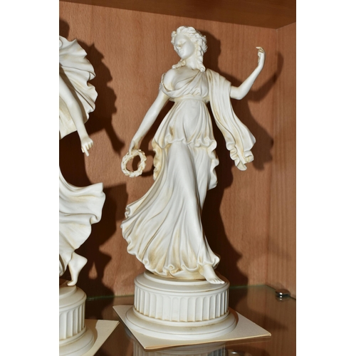 363 - A SET OF SIX WEDGWOOD LIMITED EDITION 'THE DANCING HOURS' COLLECTION FIGURES, comprising the first f... 