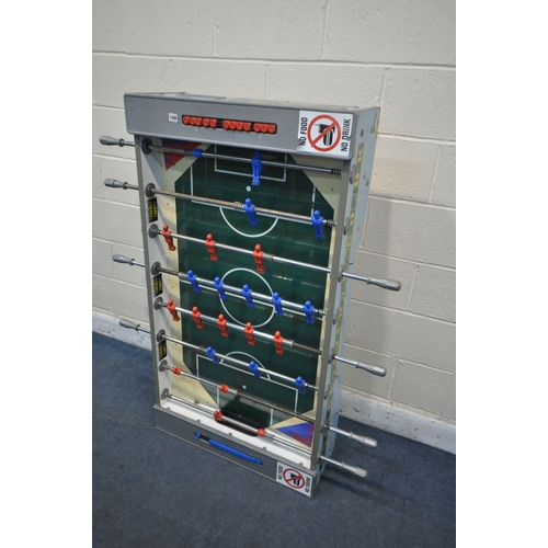 1488 - A TABLE TOP FOOTBALL TABLE, length 140cm x depth 130 x height 30cm (condition report: in well used c... 