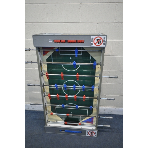 1488 - A TABLE TOP FOOTBALL TABLE, length 140cm x depth 130 x height 30cm (condition report: in well used c... 