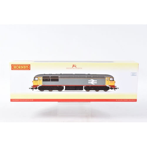 223 - A BOXED HORNBY RAILWAYS OO GAUGE CLASS 56 LOCOMOTIVE, No.56 108, Railfreight grey livery (R3473), ap... 