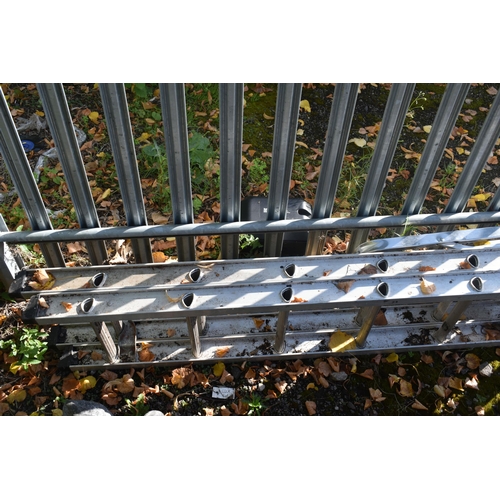 1016 - AN ABRU STAIRMASTER PROFESSIONAL EXTENSION LADDER, closed 4.0m extended 7.19m, along with another st... 