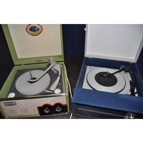 1088 - A DANSETTE SENATOR VINTAGE RECORD PLAYER and a Fidelity vintage record player (Both PAT fail due to ... 