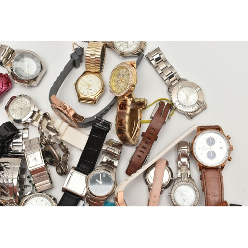 140 - AN ASSORTMENT OF WATCHES, two small boxes of wrist watches, names to include Rotary Red Herring, Acc... 