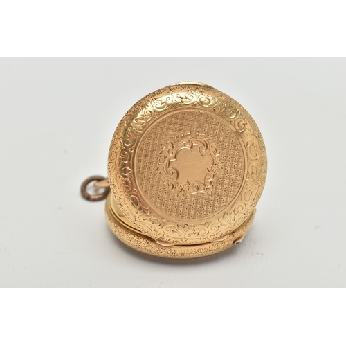 88 - A EARLY 20TH CENTURY 'JOHN BENNET' OPEN FACE POCKET WATCH, hand wound movement, floral dial, Roman n... 