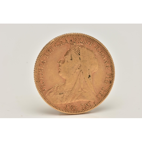 93 - A FULL SOVEREIGN COIN, George and the Dragon 1898 Queen Victoria I, approximate gross weight 8 grams... 