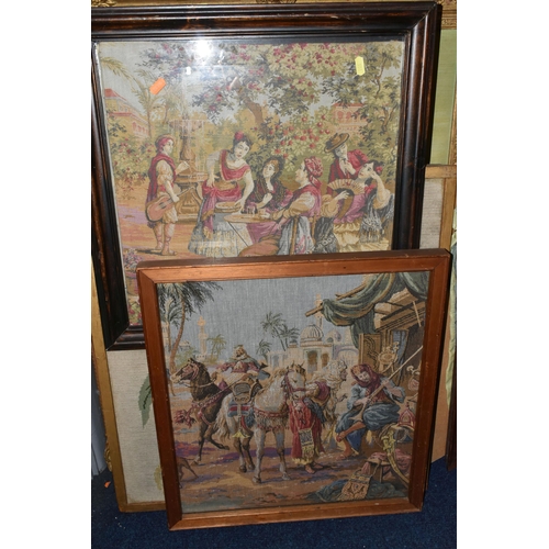 551 - A QUANTITY OF ASSORTED PICTURES AND PRINTS ETC, to include a woodland landscape oil on canvas by Pet... 