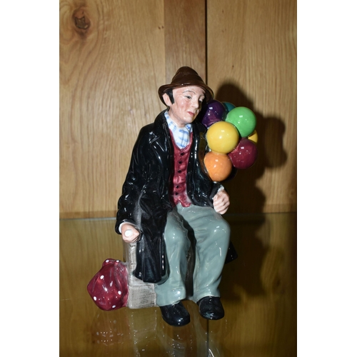 302 - FIVE ROYAL DOULTON BALLOON FIGURES, comprising The Old Balloon Seller HN1315, The Balloon Man HN1954... 