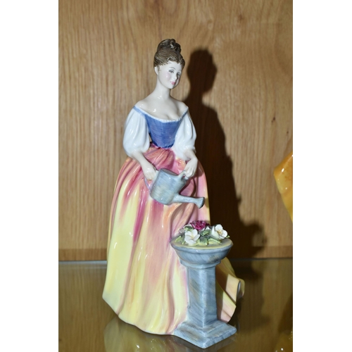 303 - FOUR ROYAL DOULTON FIGURINES, comprising Fleur HN2368, Secret Thoughts HN2382, Alexandra HN3286 and ... 