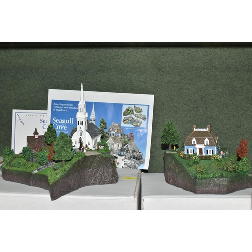 353 - SIX BOXED DANBURY MINT MODELS, comprising limited edition Georgian Manor House with certificate numb... 