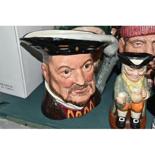 360 - TWELVE ROYAL DOULTON CHARACTER AND TOBY JUGS, comprising eleven character jugs: The Walrus and Carpe... 