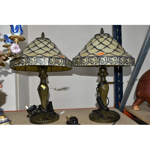 373 - A PAIR OF ITALIAN MANGANI PORCELAIN AND GILT METAL CANDELABRA, five flame, blue and white gilt desig... 