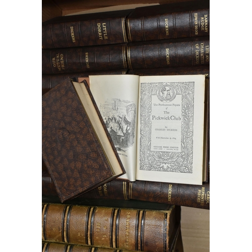 466 - ONE BOX OF ANTIQUARIAN BOOKS comprising a three volume collection of The Plays of Shakespeare, edite... 