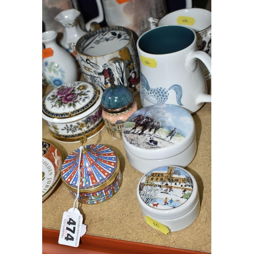 474 - A SELECTION OF GIFT WARES ETC, to include a boxed Royal Worcester  200AD Millennium bowl designed an... 