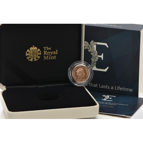 143 - ROYAL MINT QUEEN ELIZABETH II CELEBRATION PROOF SOVEREIGN STUCK ON June 2nd 2018, for the 65th Anniv... 