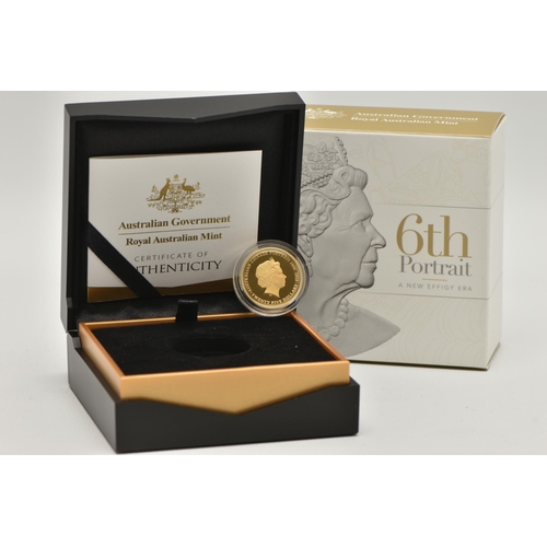 148 - ROYAL AUSTRALIAN MINT 2019 DOUBLE PORTRAIT GOLD PROOF QUARTER OUNCE COIN, Ian Rank Broadley and Jody... 