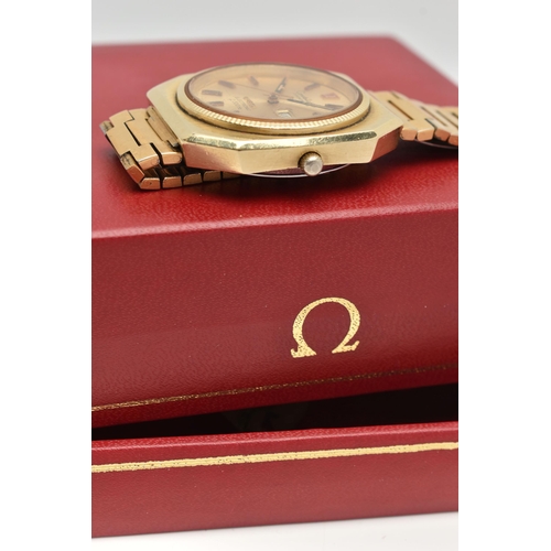 94 - AN 'OMEGA' CONSTELATION CHRONOMETER WRISTWATCH, circa 1973, quartz movement, round dial signed 'Cons... 