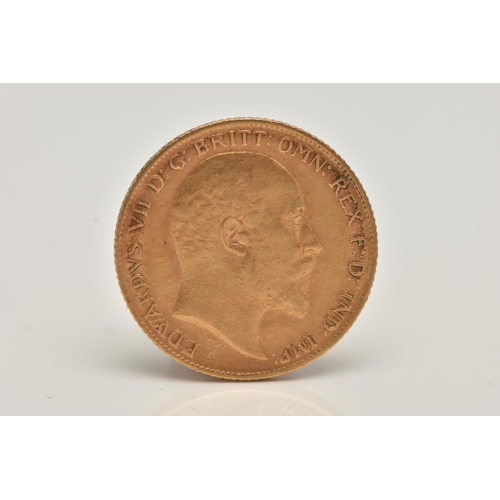 98 - A HALF SOVEREIGN COIN, 1905 George and the Dragon, Edward VII, approximate gross weight 4 grams,