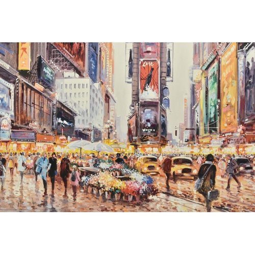 302 - HENDERSON CISZ (BRAZIL 1960) 'HEART OF MANHATTAN', a signed limited edition print of an American str... 