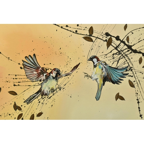 305 - KAY DAVENPORT (BRITISH CONTEMPORARY) 'TAKING FLIGHT', a signed limited edition print depicting birds... 