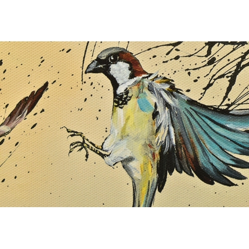 305 - KAY DAVENPORT (BRITISH CONTEMPORARY) 'TAKING FLIGHT', a signed limited edition print depicting birds... 