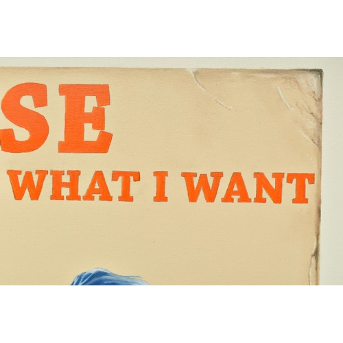 314 - ALEX WEAVER (BRITISH 1992)  'PLEASE LET ME GET WHAT I WANT',  a depiction of a fictional book cover ... 