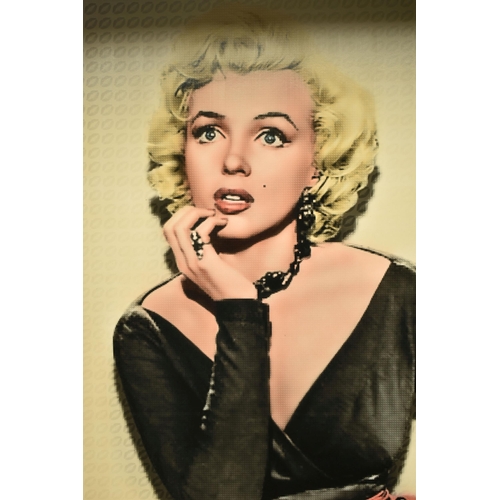 315 - NICK HOLDSWORTH (BRITISH CONTEMPORARY) 'MARILYN', a portrait of film icon Marilyn Monroe, signed bot... 